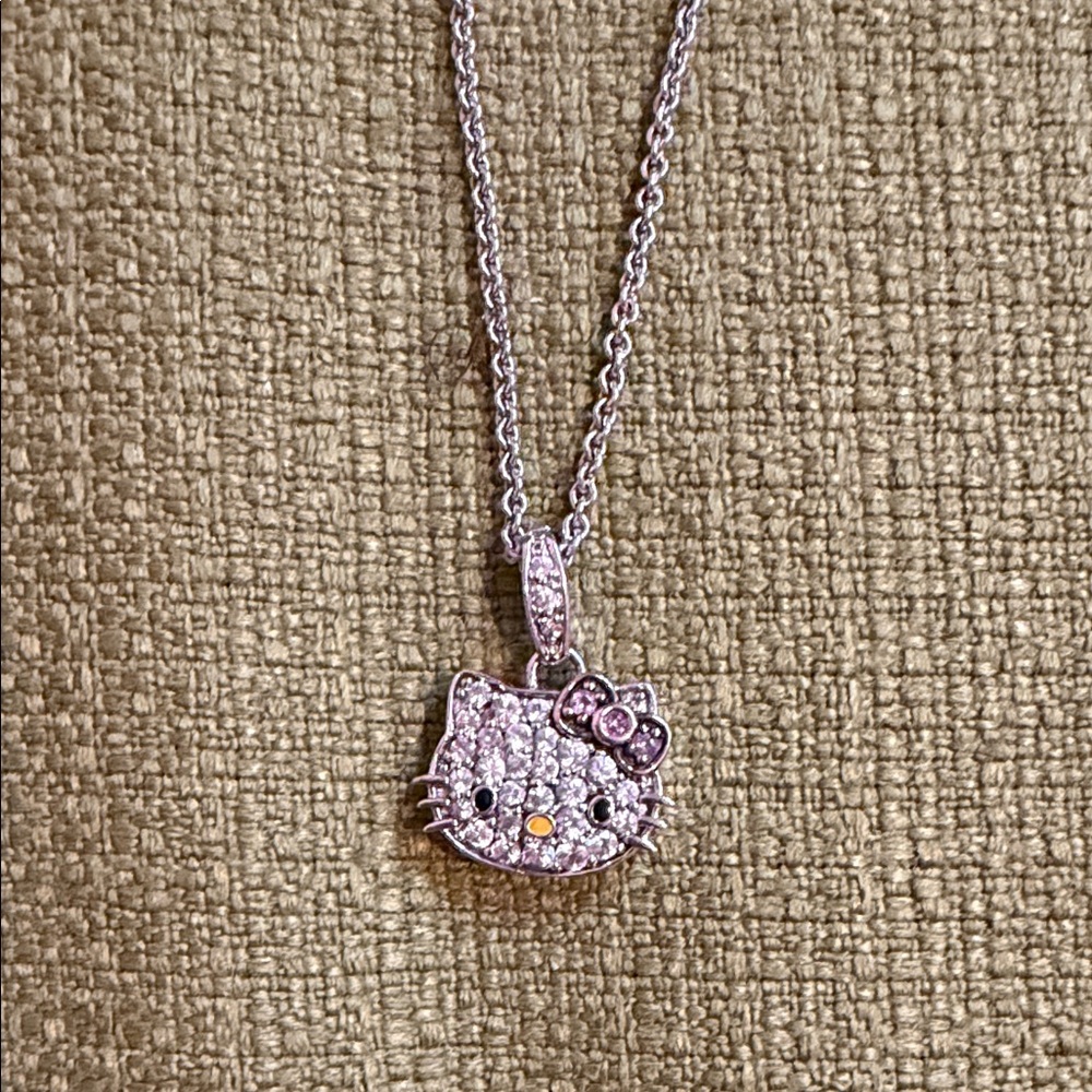 Zales Pink Crystal Hello Kitty Pendant Necklace - Picture 2 of 8